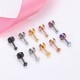 10 Pairs Stainless CZ Stud Earrings For Women Men Tragus Helix Round Heart Cubic Zirconia Flat Back Screw Back 20G Ear Piercing Set 2MM-5MM 10 Pairs Stainless CZ Stud Earrings For Women Men Tragus Helix Round Heart Cubic Zirconia Flat Back Screw Back 20G Ear Piercing Set 2MM-5MM